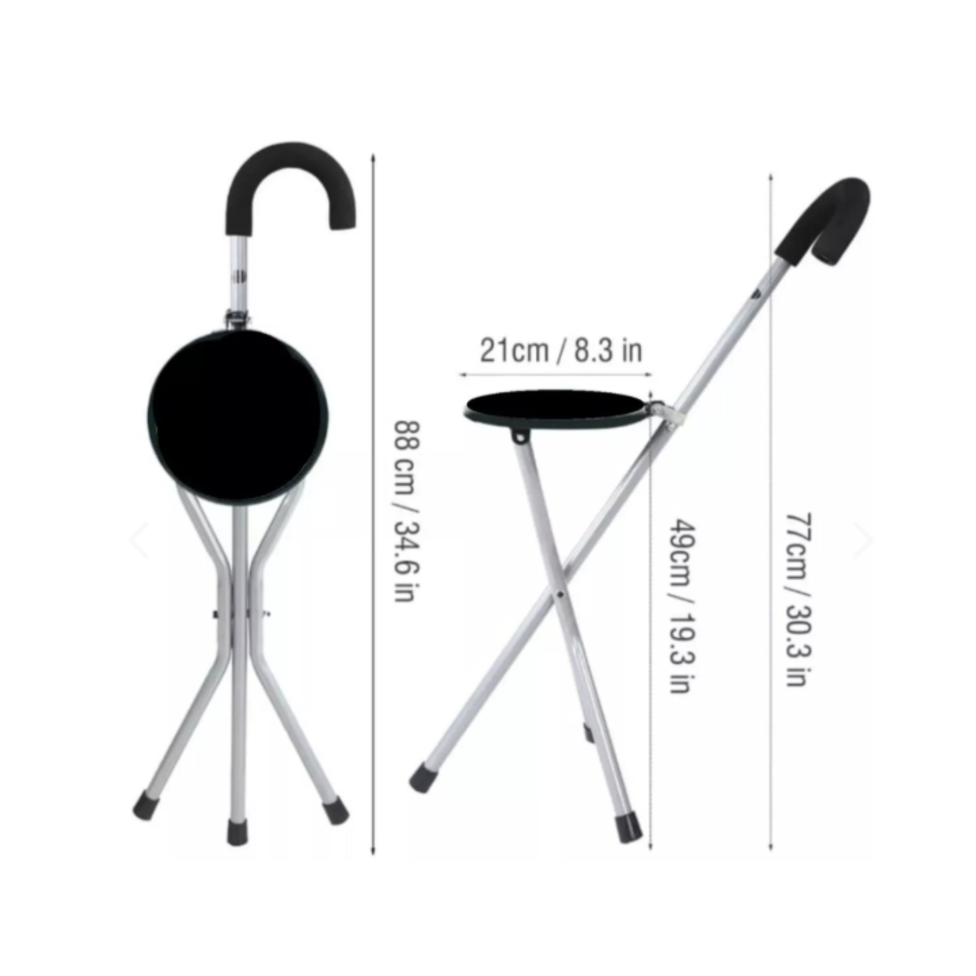 Baston con Asiento Plegable - Imagen 2
