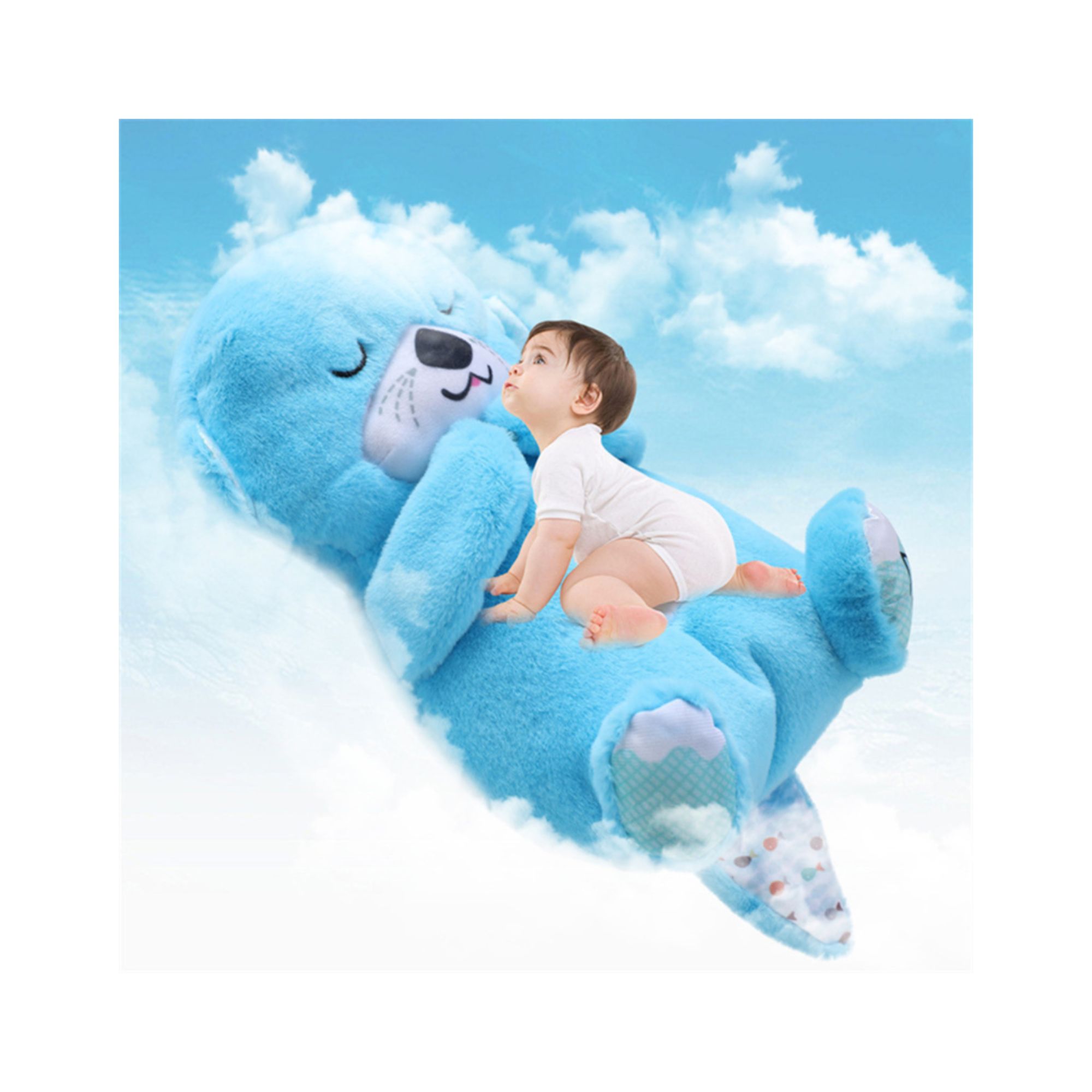 Nutria de Peluche Calmante Azul - Imagen 3
