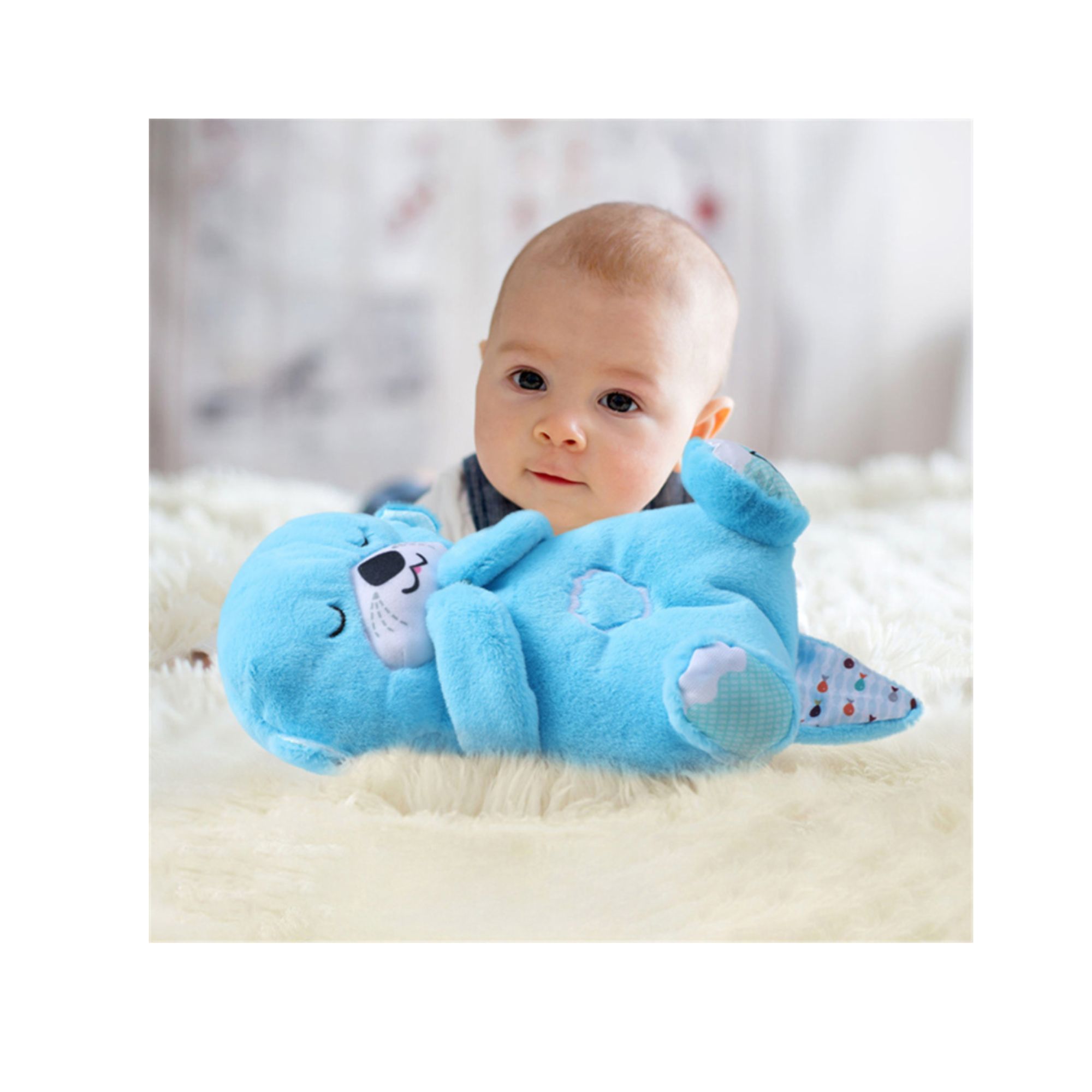 Nutria de Peluche Calmante Azul - Imagen 2